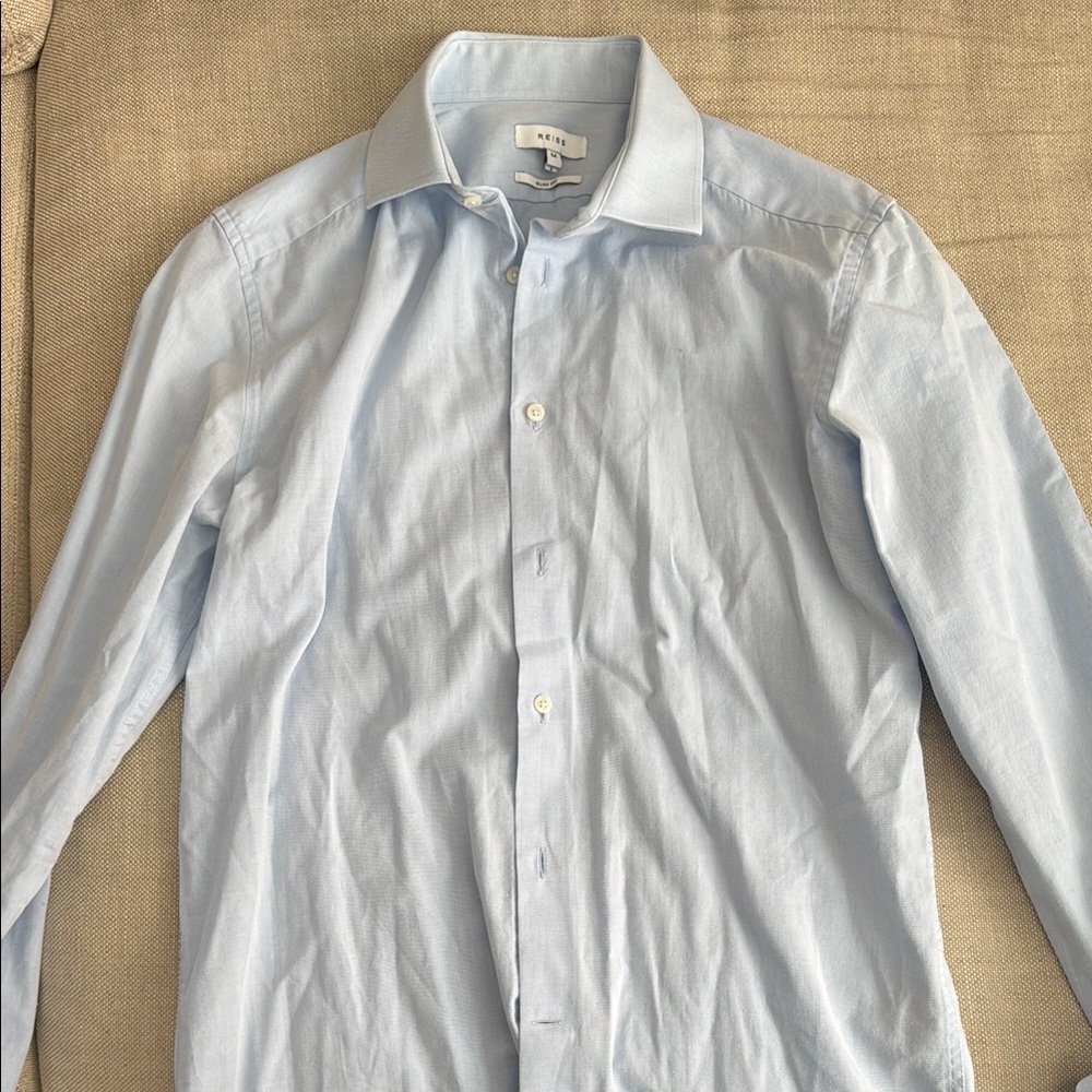 Men's Reiss slim fit Light Blue Dress Shirt